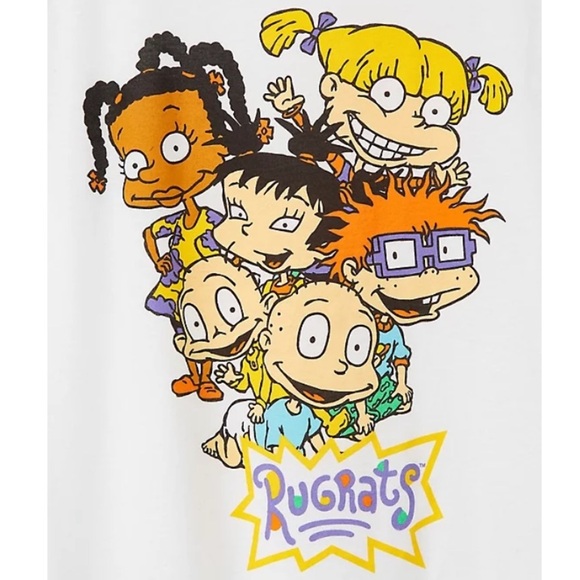 TORRID WT SLIM FIT CREW TEE - RUGRATS WHITE - Picture 4 of 5